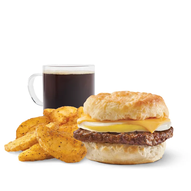 Wendy's Sausage, Egg & Cheese Biscuit Combo