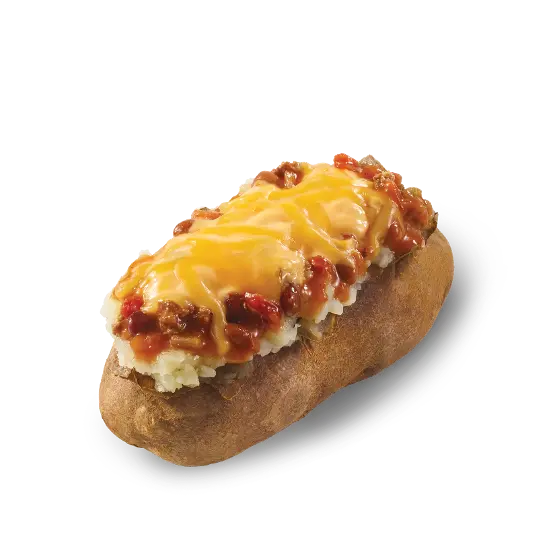 Chili Cheese Baked Potato