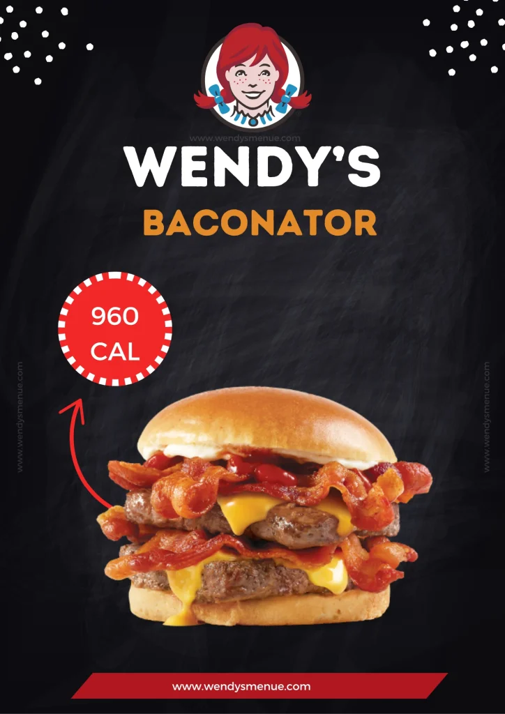 Wendys Baconator Calories