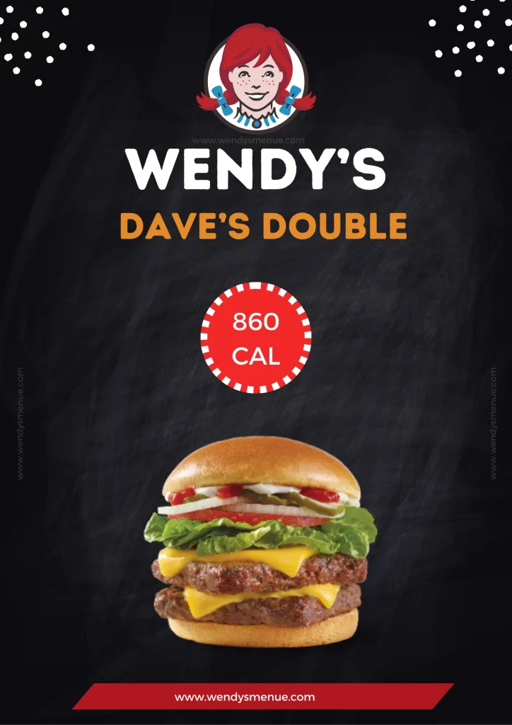 Wendy's Dave’s Double Calories