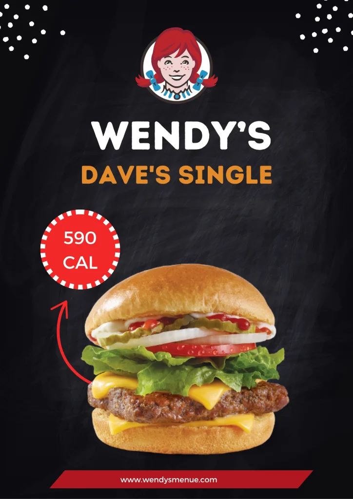 Wendy's Dave's Single Calories