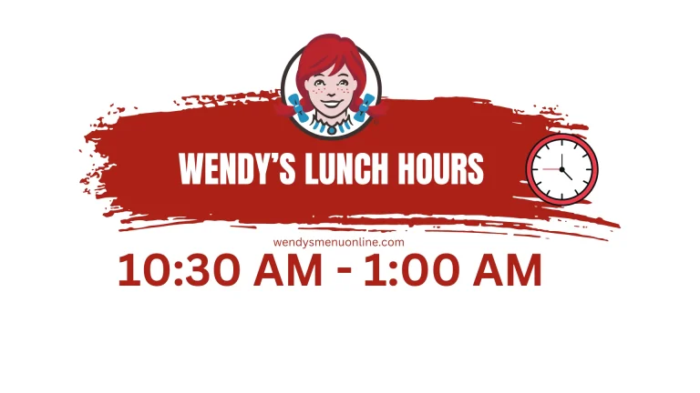 Wendys Lunch hours