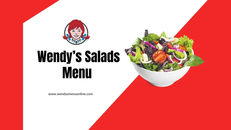 Wendys Salads menu