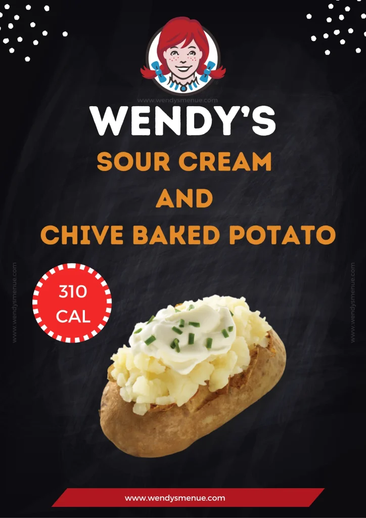 Wendy's Sour Cream and Chive Baked Potato Calories