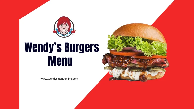 Wendys burgers menu