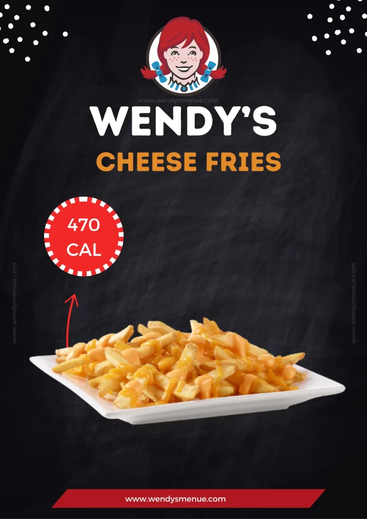 wendy's cheese fries Calories