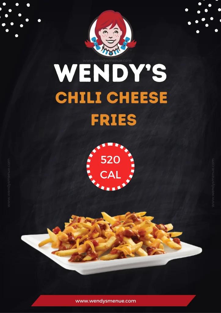 wendy's chili cheese fries Calories