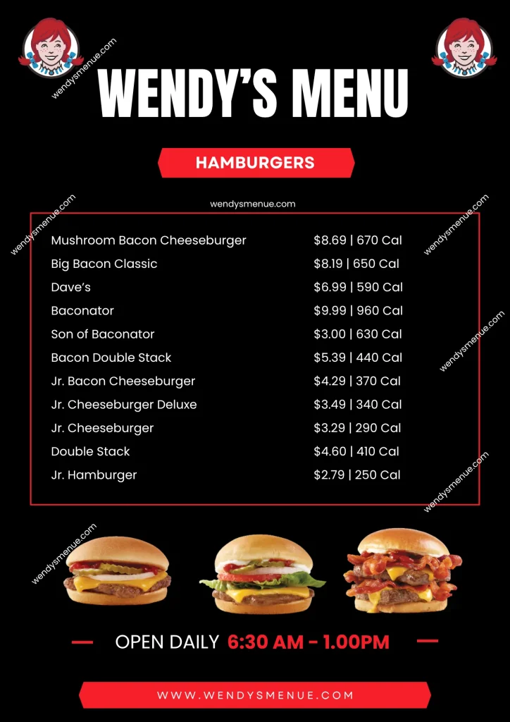 Wendys Menu Calories With Prices: Discover Your Best Options