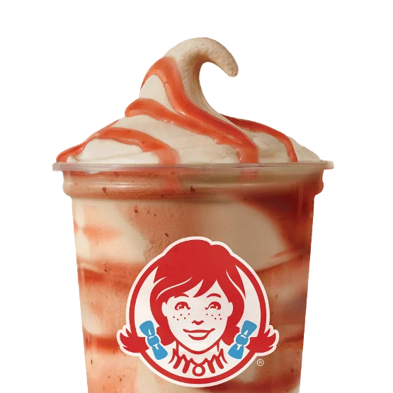 Wendy's Menu with Prices & Calories USA Updated 2025 77 Strawberry Chocolate Frosty Swirl